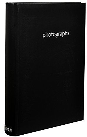 ARPAN Memo Slip In Photo Album – 300 Photo Album with Writing Space, CD/DVD Page & Index – Large 6x4 Photo for Memories, Holds 300 Photos – Perfect Photo Albums 6x4 300 Photos Slip In (Black)