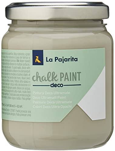 La Pajarita, pittura a gesso per mobili, in barattolo da 175 ml [etichetta in lingua italiana non garantita], Grigio, CP-30