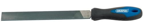 Draper 44953 8106B Hand File and Handle, 200mm , Blue