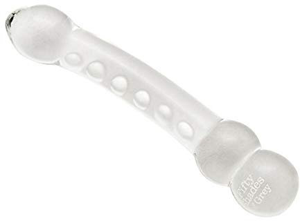 Fifty Shades of Grey Drive Me Crazy Massagestab aus Glas Design mit zwei unterschiedlichen Seiten Hypoallergen