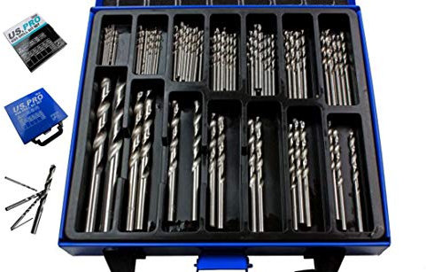 BERGEN 99 pièces de forets HSS métriques 1,5 à 10 mm en métal BER2569 Point de scission à 135°