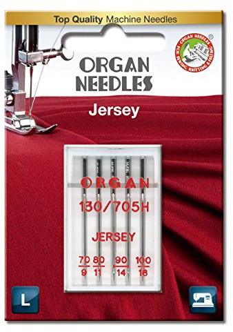 Organ Needles 5221000BL maskinnålar, silver, 70/100 storlek, 5