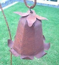 Décoration de jardin en acier rouille, boule de roses, boule de jardin, jardin fleurs rouillé