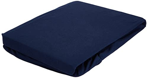 Fleuresse Jerseyspannlaken, marine, 90 x 200 - 100 x 200 cm