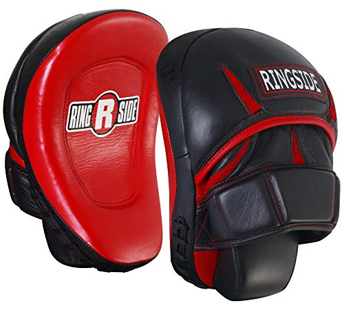 Ringside Pro Panther Boxing MMA Punch Mitt, One Size, Red/Black