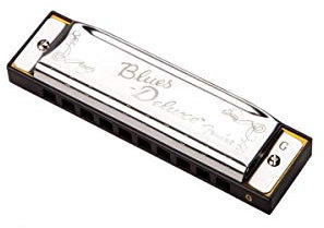 Fender Blues Deluxe Mundharmonika, Tonart G, 10 Löcher, Nickel-Chrom, Inklusive Etui