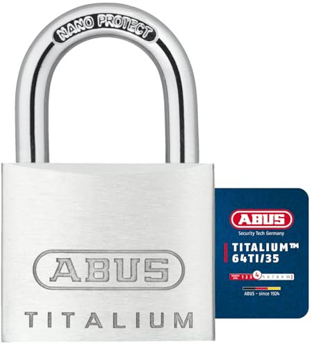 Abus 64TI/35 KA6356 - Candado Titalium de 35mm llaves iguales