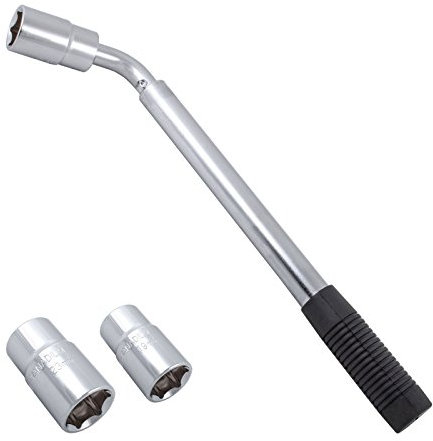 PRO PLUS Radmutterschlüssel ausziehbar inkl Duplex Stecknüssen 17/19 21/23 für Auto, Pkw, Bus, Transporter, Wohnwagen und Wohnmobil