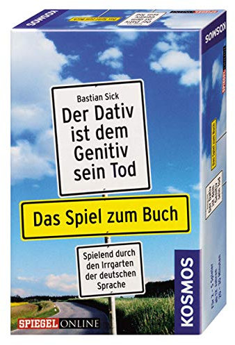 KOSMOS 6993520 Der Dativ ist dem Genitiv Sein Tod, Quiz-Spiel für 2-5 Personen ab 12 Jahren, das Spiel zum Buch von Erfolgsautor Bastian Sick
