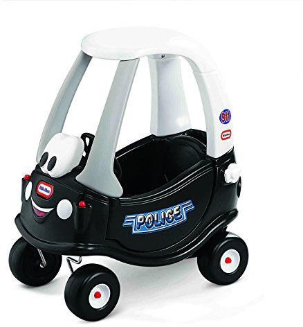 Little Tikes Patrol Police Cozy Coupe - Ride-On Buggy Toy for Toddlers - With Working Door, Removable Floor & Horn - Encourages Creative Play - For Ages 18 Months to 5 Years
