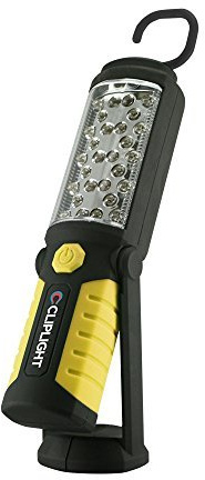 Cliplight Pivot Shockproof LED Magnetic Work Light and Flashlight, Black, 2 x 8.5 Inches - 24-458