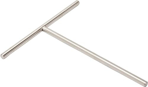 LOUIS TELLIER - Espátula T Redonda apra Crepes - Acero Inoxidable - Apto para Lavavajillas - Calidad Profesional - 18,5 x 18 x 1,5 cm