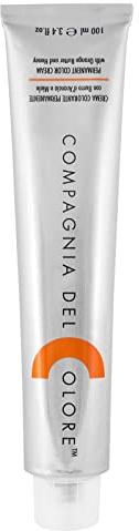 Compagnia Del Color - Crema profesional de larga duración para el cabello, tinte delicado para el cabello, nutriente, hidratante, protector con mantequilla de naranja y miel, marrón oscuro 3, 100 ml