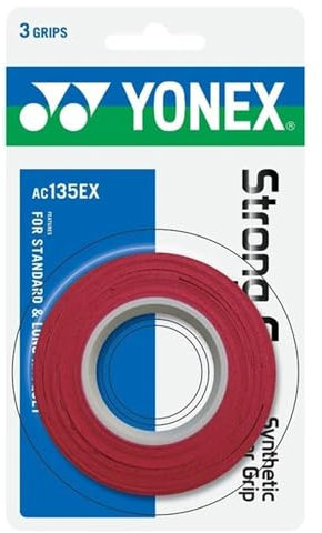 AC 135 Strong Griffband (3er Pack) red für Tennis, Squash und Badminton