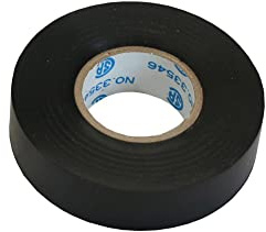 InLine® Isoleringstejp, svart, 18 mm, 18 m