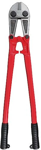 Olympia Tools 24 Bolt Cutter with Drop Forged Alloy Steel and Ergonomic Grip Rubber Handles for for Cutting Fence, Steel Wire, Chain, Screws, Rivet