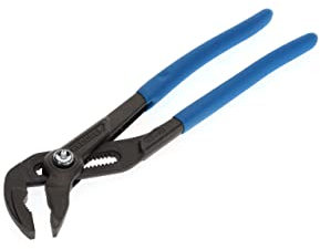 GEDORE Tenaza pico loro, Alicates pico loro, Anchura de sujeción de hasta 38 mm, Posición fija con botón, Seguro antipellizcos, Plana, Cromada, 142 10 TL