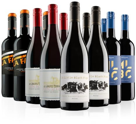 Virgin Wines - Customer Favourites Red Wine Case - 12 Bottles (75cl) - Shiraz, Côtes du Rhône & Malbec