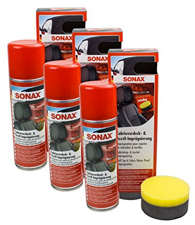 SONAX 3X 03102000 Cabrioverdeck & Textilimprägnierung 300 ml
