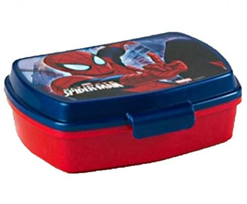 BOITE A GOUTER SPIDERMAN LUNCH BOX ROUGE BLEU 17 X 13 CM