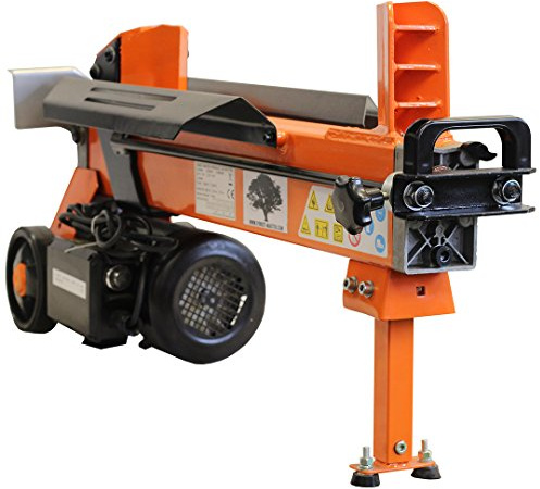 Forest Master FM10D-TC 5 Ton Heavy Duty Electric Log Splitter with DUOCUT Blade and Ramstop - 2200W Motor, Pre-Filled and Ready For Use - CE/UKCA Compliant
