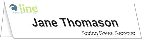 C-line 4.25 x 11 Inch Large Inkjet Laser Folded/ Scored Name Tent Cards - White (Pack of 50)