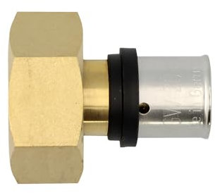 Pipetec Pressfitting Verschraubung Übergang 20x2 mm 1 Zoll Innengewinde TH Kontur Verbundrohr, DVGW, TH-Profil