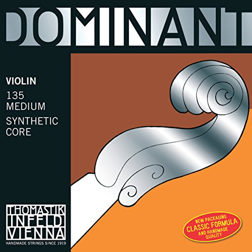 Thomastik-Infeld Dominant violinsträng G 4/4 – lös sträng (133st), syntetisk kärna, silverspunnen, stark spänning