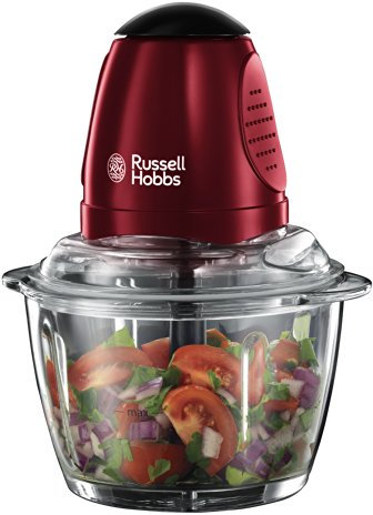 Russell Hobbs Rosso Mini Chopper, 200 W - Red