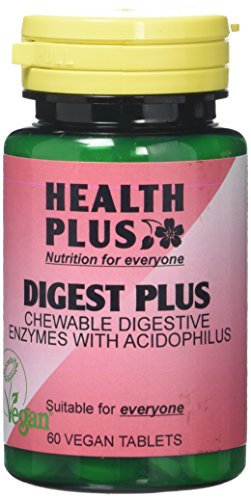 Health Plus Digest Plus Digestive Enzyme Supplement - 60 Chewable Tablets