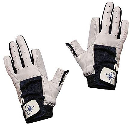 BluePort Segelhandschuhe aus Leder - 2 Finger frei S