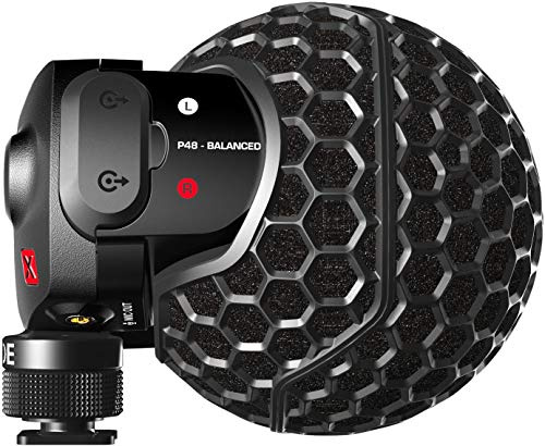 RØDE Stereo VideoMic X Microfono Stereo On-Camera Professionale con Doppia Capsula da ½ in Array Fisso X/Y per Produzione Cinematografica, Creazione di Contenuti e Registrazione in Location