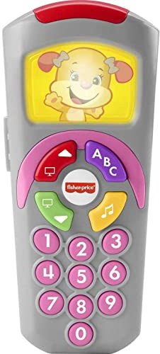 Fisher-Price DGB71 Laugh Baby - Juguete de Aprendizaje para bebé, Control Remoto de TV de simulación de Sis's con música y Luces para Mayores de 6 Meses, sin Color, n.a