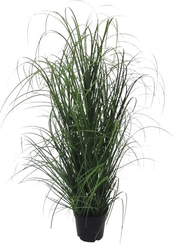 Gasper Kunstpflanze Grasbusch im Kunststofftopf, Farbe: Grün, in der Höhe: 90 cm, 104096-00