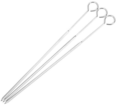 Westmark Schaschlikspieße-Set, 3tlg., Länge: 31,2 cm, Rostfreier Edelstahl, Silber, 12612270