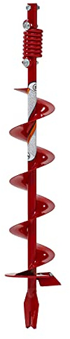Earthquake EA6F 6-Inch Diameter 36-Inch Long Earth Auger with Fishtail Point and Flex Coil Shock Spring