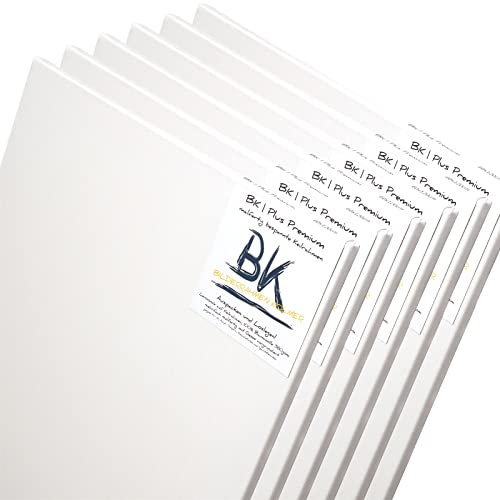 BK BILDERRAHMEN KOLMER 6 B.K. Plus LEINWÄNDE AUF KEILRAHMEN 80x80 cm | Premium Malgrund, malfertig, 100% Baumwolle