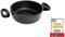 AMT Gastroguss Schmortopf, Ø 20 cm, 8 cm hoch, Bratpfanne mit zwei Seitengriffen, nicht induktionstauglich, backofenfest, Lotan® Antihaft-Veredelung, Aluguss (Aluminium), AMZN-820