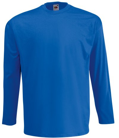 Fruit of the Loom 61-038-0 Long-Sleeved T-Shirt - Blue - X-Large