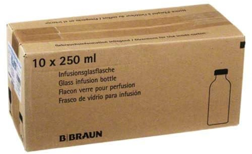 B. Braun Isotone Kochsalzlösung 0,9% Glasflasche, 10 x 250 ml
