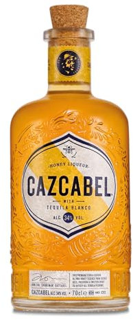 Cazcabel Honey Tequila Liqueur| 70 cl | 34 Percent ABV | Perfect for Cocktails and Shots | Premium Honey
