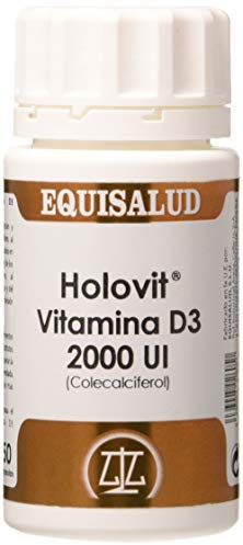 Holovit Vitamina D3 2.000 UI de Equisalud, 50 cápsulas