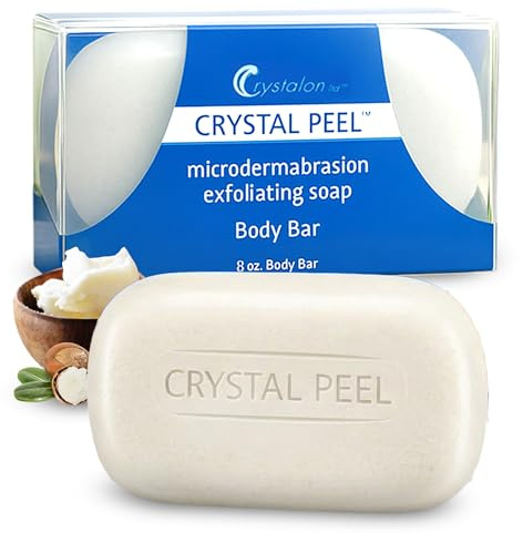Crystal Peel Microdermabrasion Exfoliating Soap Body Bar, 240ml