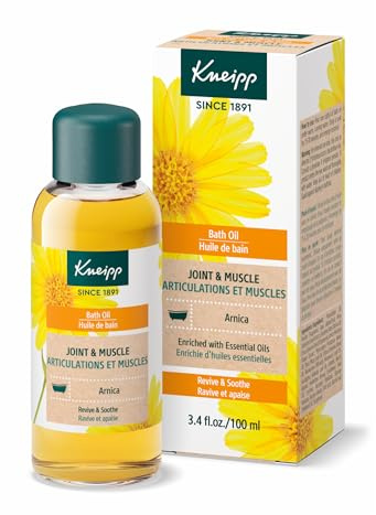 Kneipp Joint & Muscle Arnica Bath Oil - Good for Achy Joints & Post-Workout Recovery - Vegan - 3.38 fl oz - Up to 10 Baths
