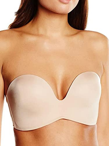 Wonderbra Women Ultimate Strapless Bra , Beige, 38DD