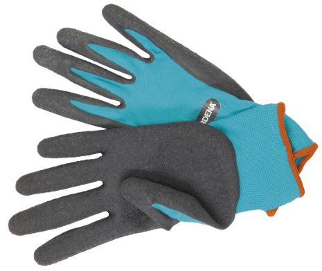 Gardena Garten- und Bodenhandschuh: Gartenhandschuhe für grobe Garten- und Bodenarbeiten, Größe 10/XL, atmungsaktiv, wasserresistent dank Latexbeschichtung, optimaler Grip und Schutz (208-20)