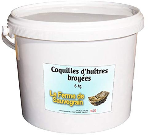 Coquilles d'huitres en Poudre pour Les Poules - 6 kg