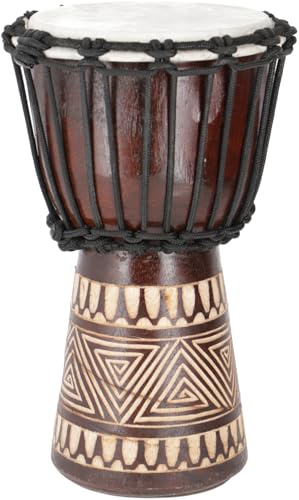 Guru-Shop Tambor de Madera (djembe) con Tallas de Varios Tamaños, Tamaño: 35 cm, Tambor Sonajero-didgeridoo