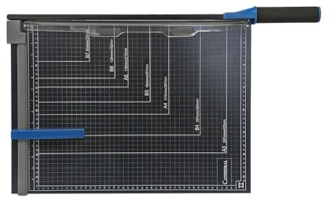 Cathedral Products A3 Paper Guillotine Cutter with Metal Base - Cuts Upto 10 Sheets of 80gsm - 460mm Cutting Length