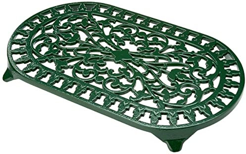 Large Oval Trivet Green